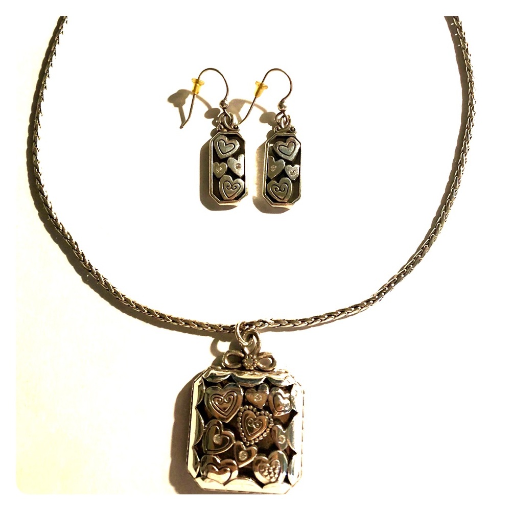 Brighton boxed heart necklace and earrings